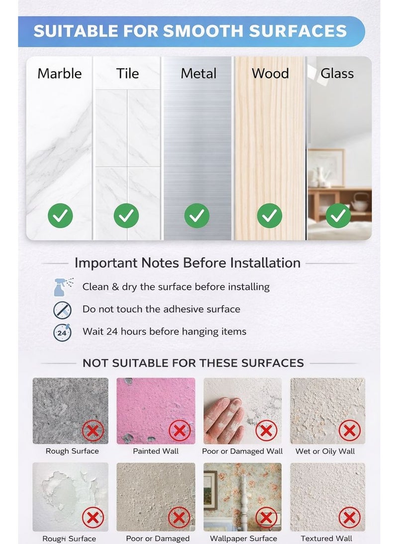 SARAOONT Stainless Steel Wall Mounted Soap Dish Self Adhesive Bathroom Soap Holder with Drainage - Image 4